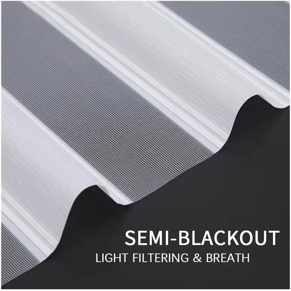 Automatic Window Blinds Smart Blackout Wifi Roller Zebra Blackout Blinds Motorized Zebra Shades For Window