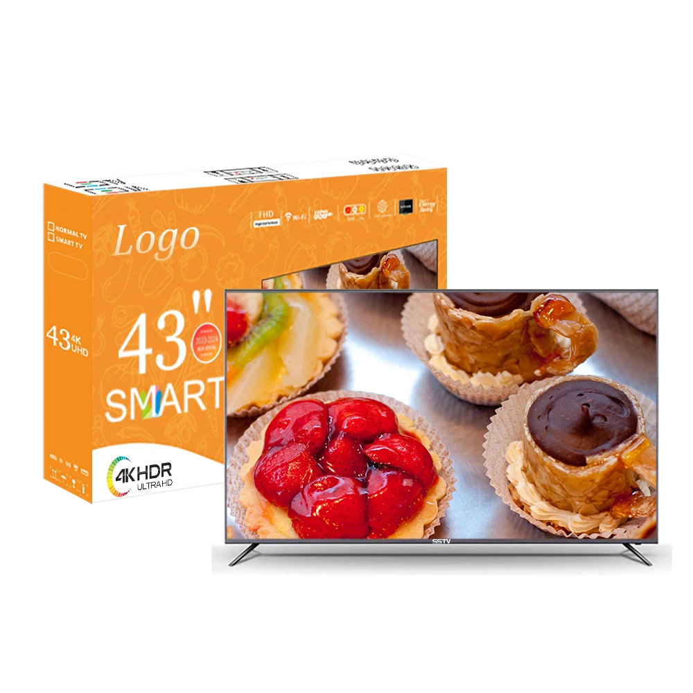 Borderless Tv 43inch Full Screen Display Ultra HD LED Tv 43 50 Inch 4K Smart Tv