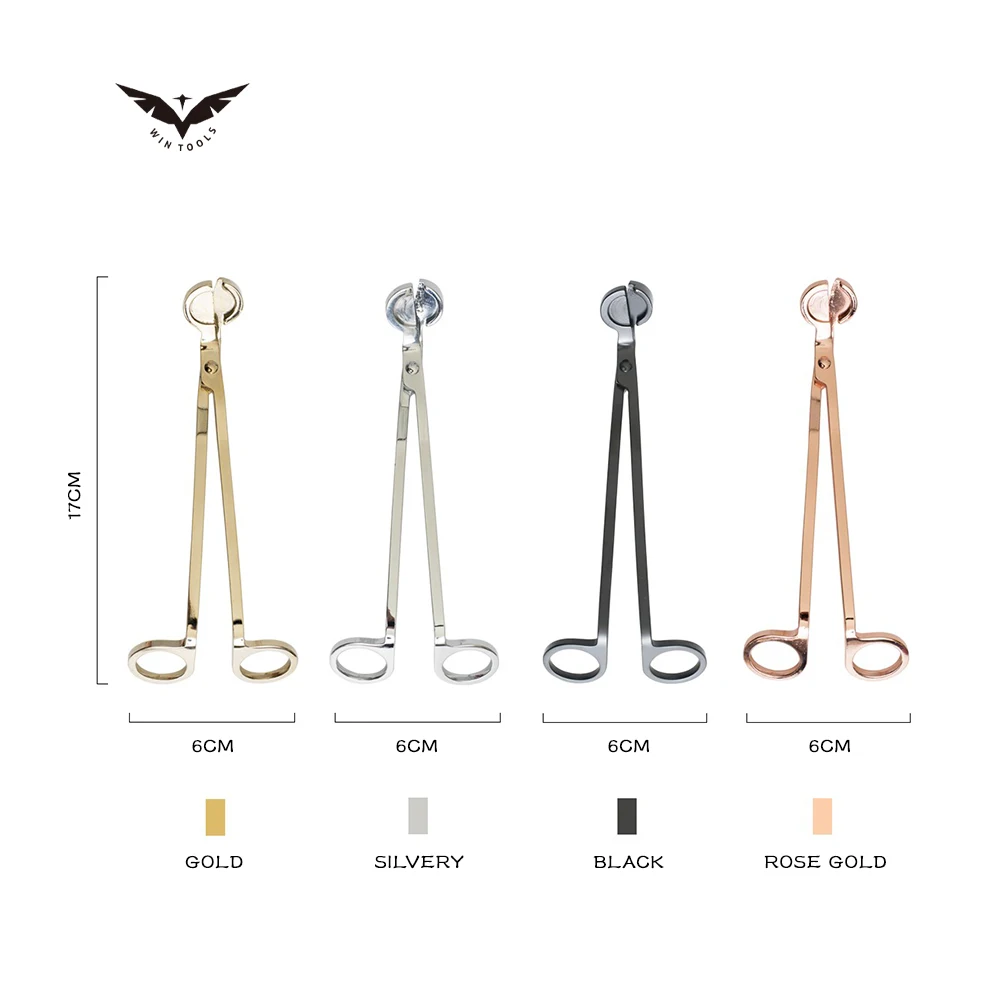 Wholesale Custom Accessories Scissors Tool Cutter Care Set Black Candle Wick Trimmer Kit