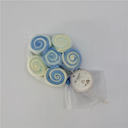 12Pieces Wholesale 100% Polyester Soft Washcloths Baby Set Skin Bath Toddler Washcloths