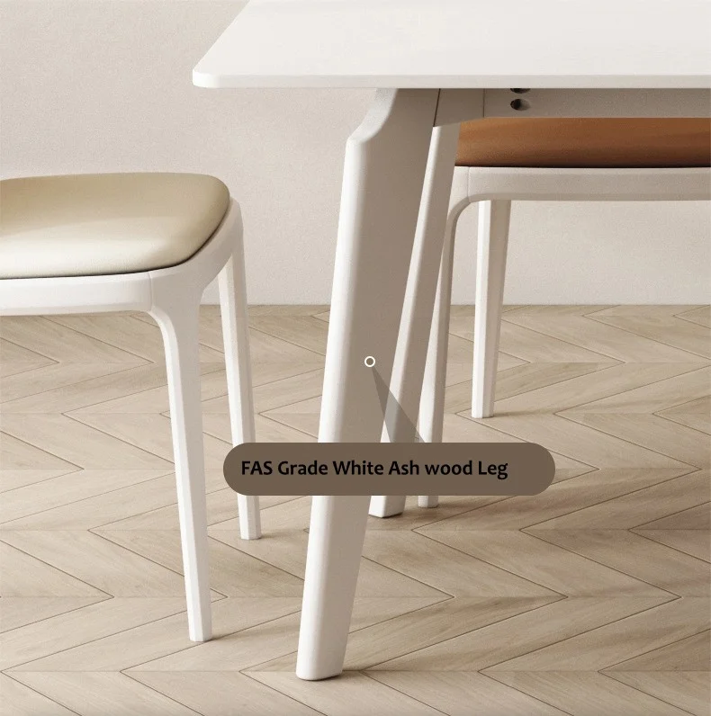 ATUNUS Factory straight nice price top quality elegant design minimalism cream color milano style dinning table coffee table