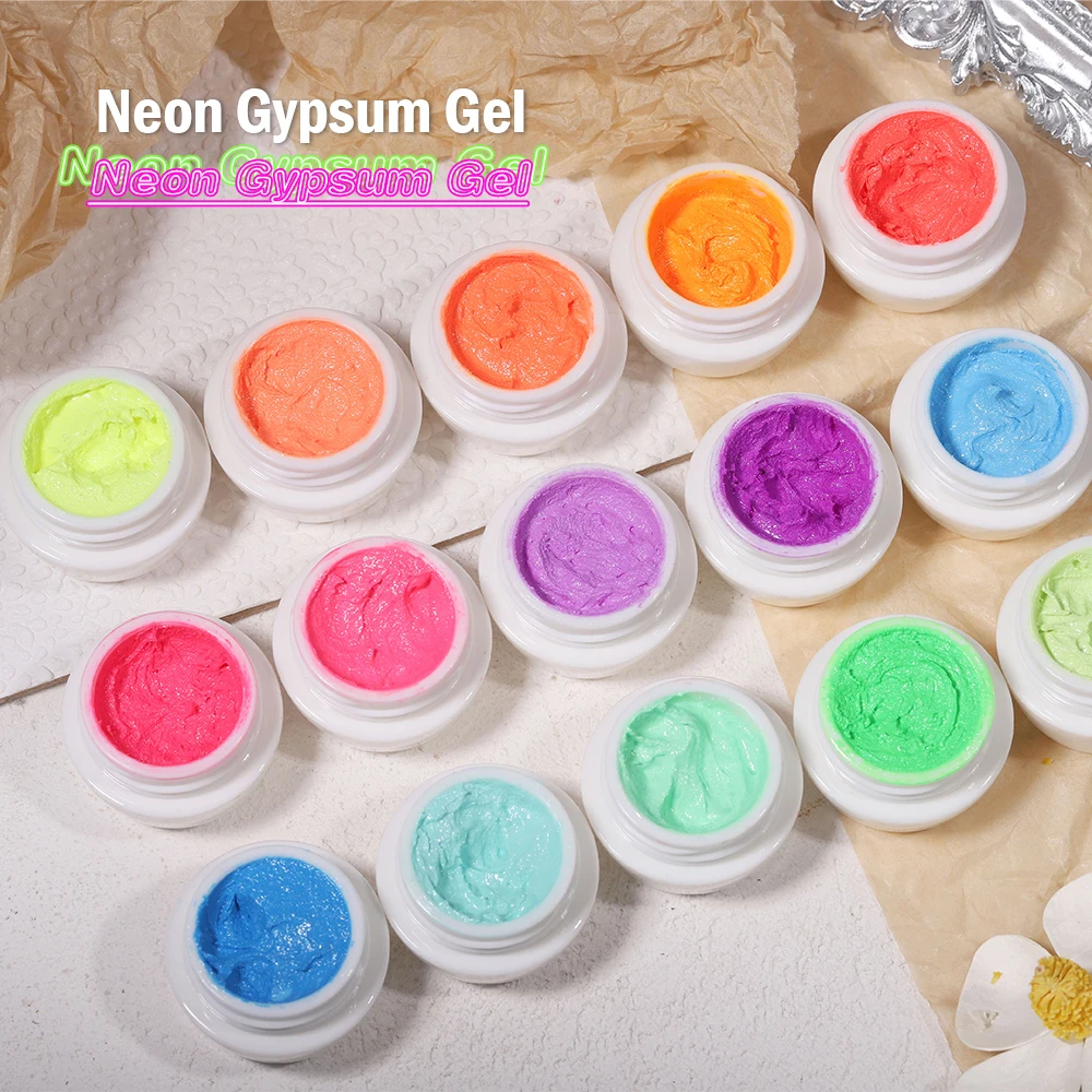 BeiEn Private LOGO Nail Art Painting Plaster Neon Gypsum Sculpture UV Nail Gel Polish Carve Glue Soak Off 3D Gel For Nail Design
