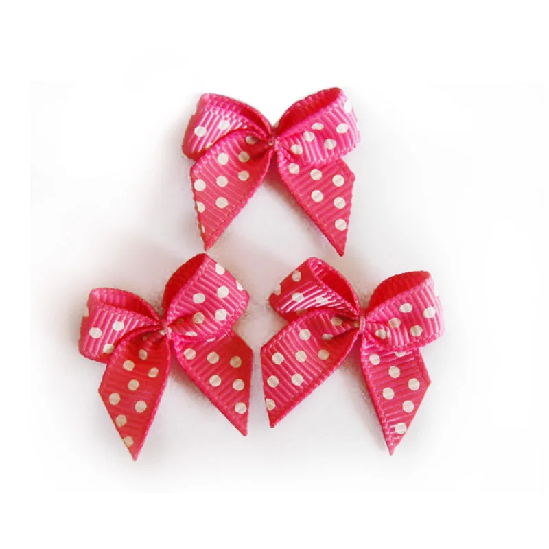 Wholesale Red Satin Ribbon Flowers Ribbon Bow For Girl Hair Decorative