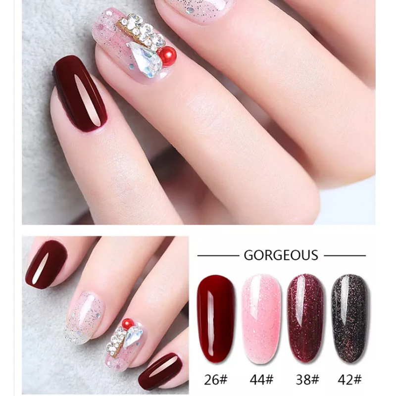 Wholesale 8ml Bottle 192 Colours Nail Accessories Professional Decoration Acrylic Nail Art Gel Nail Kit