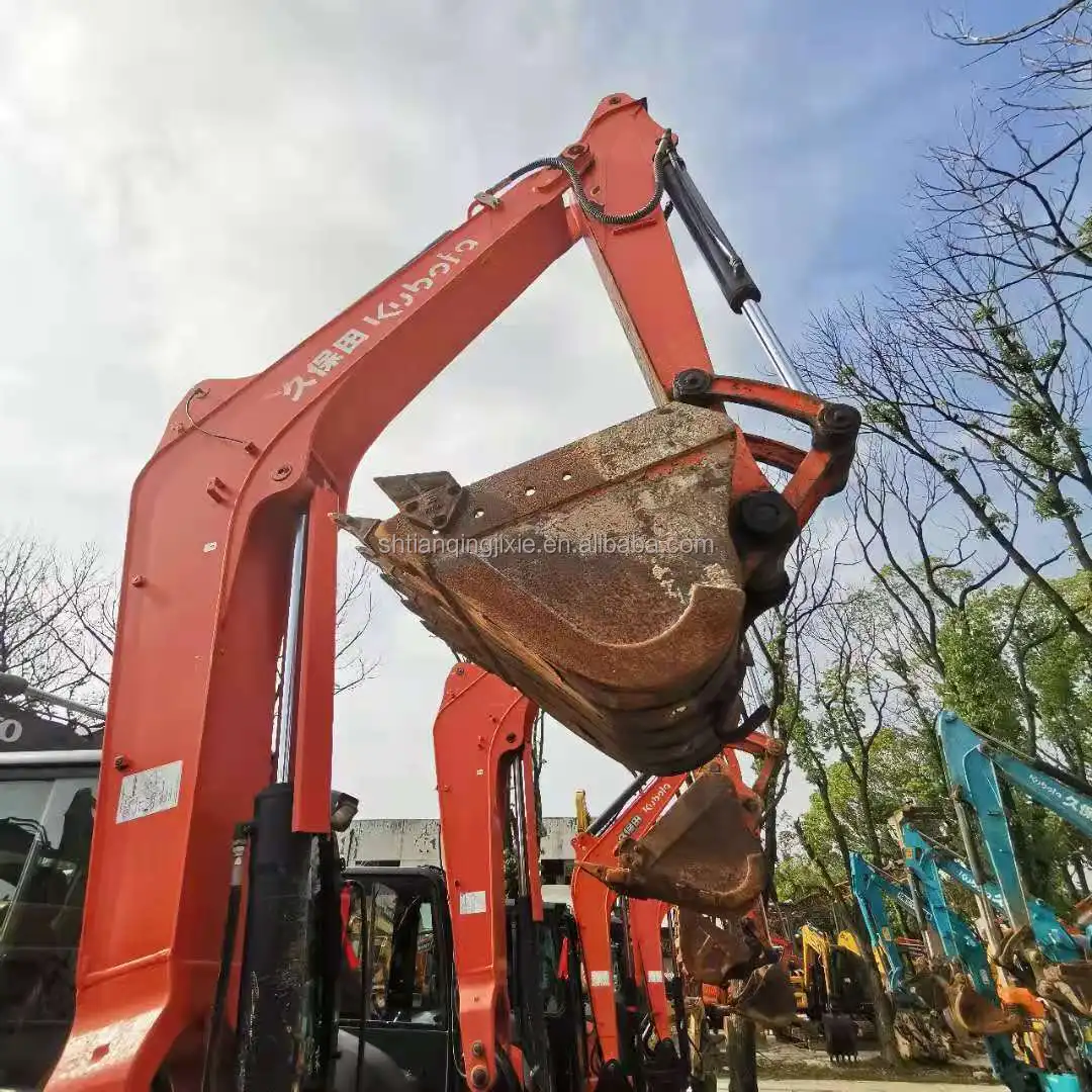 Secondhand crawler excavators for sale 16.5t Kubota KX165-5 original Japan construction machinery small digger High quality Peru