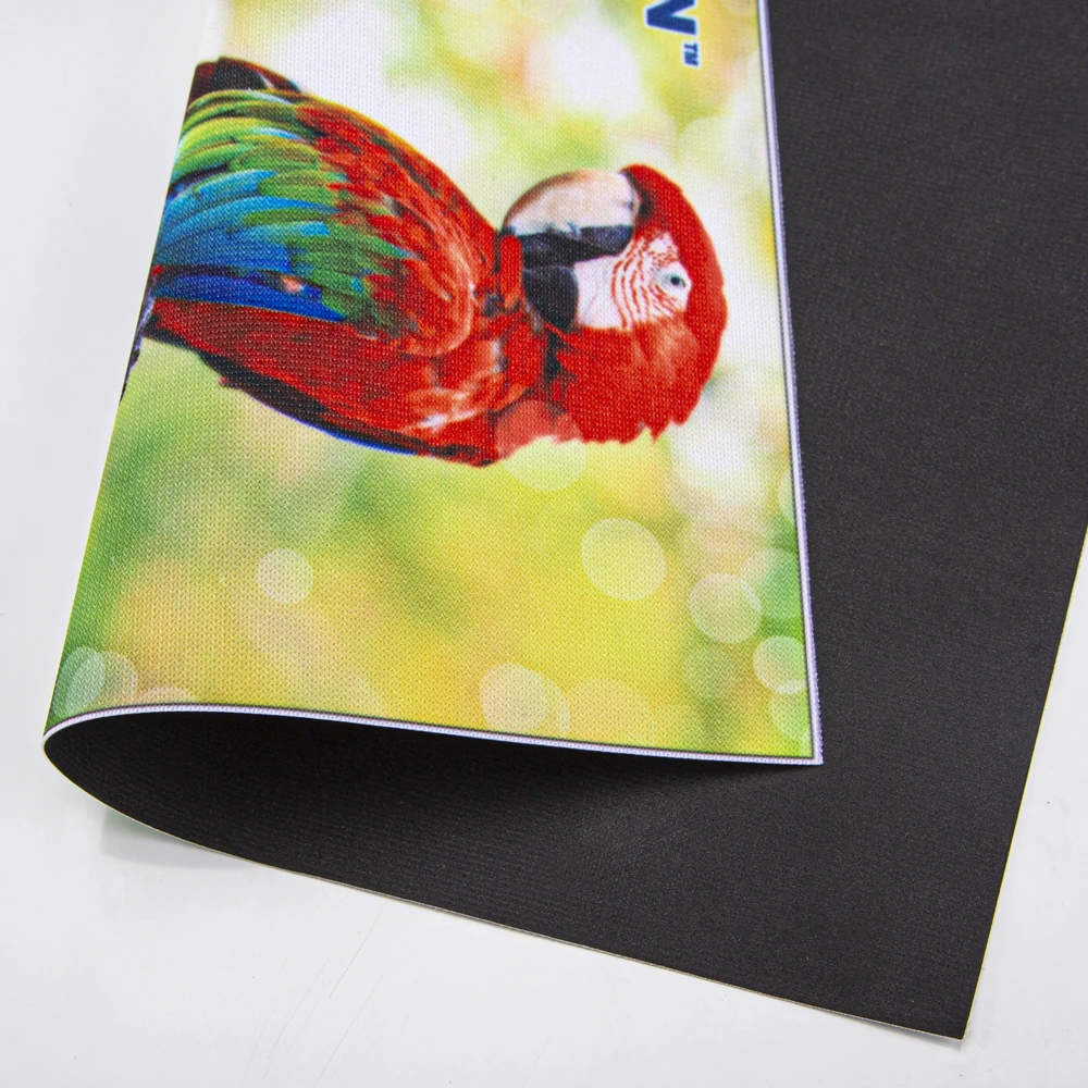 Black Back Backdrops Fabric NFPA701standard Black Backed Dye Sublimation Fabric for Exhibitions Display Frames