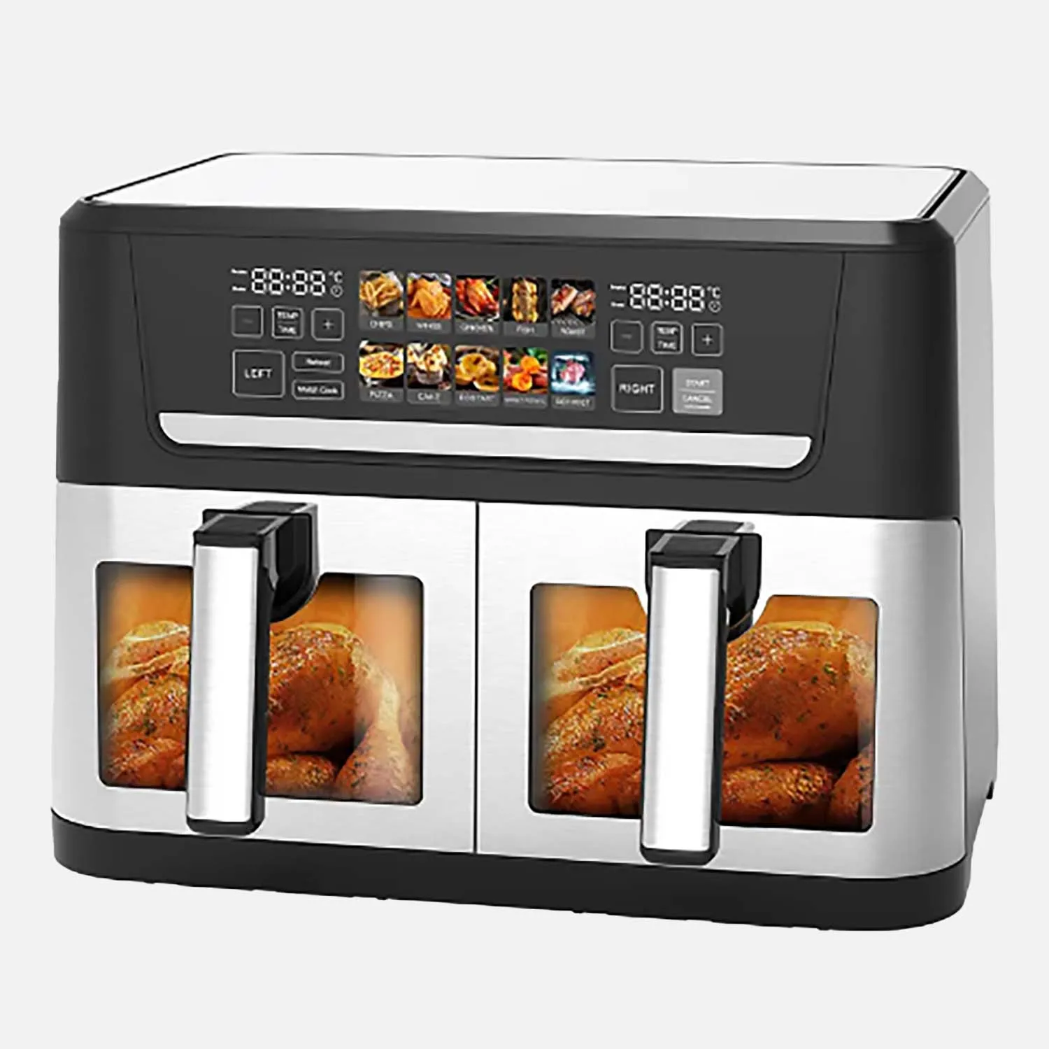 2024 Giayol Multifunctional household 1800w Temperature Adjustment smart digital electronic air fryer features a vertical design