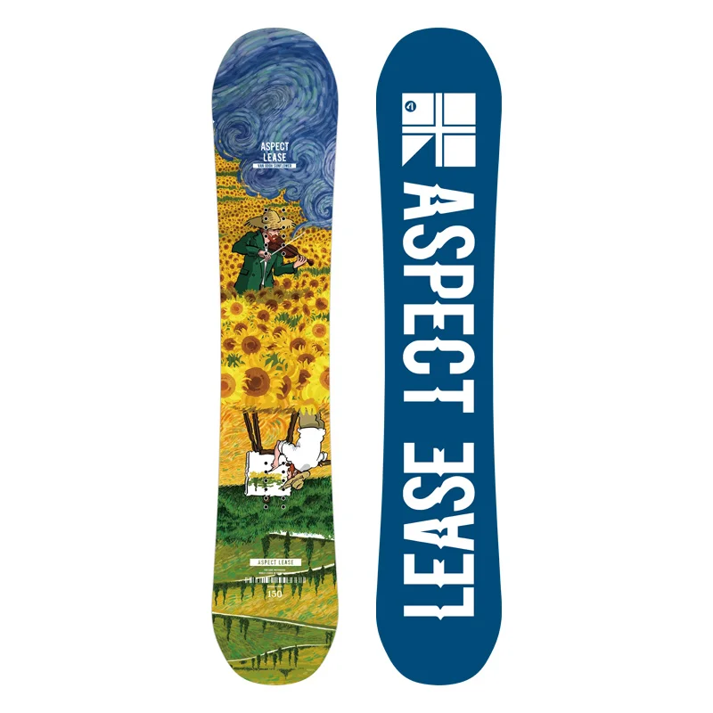 Professional Level Snowboard With Flat Pattern Free Ride Cheap Snowboard Set For Adults