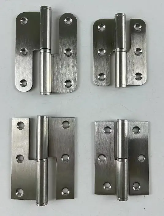 High quality L shape detachable H type door hinge for wooden door