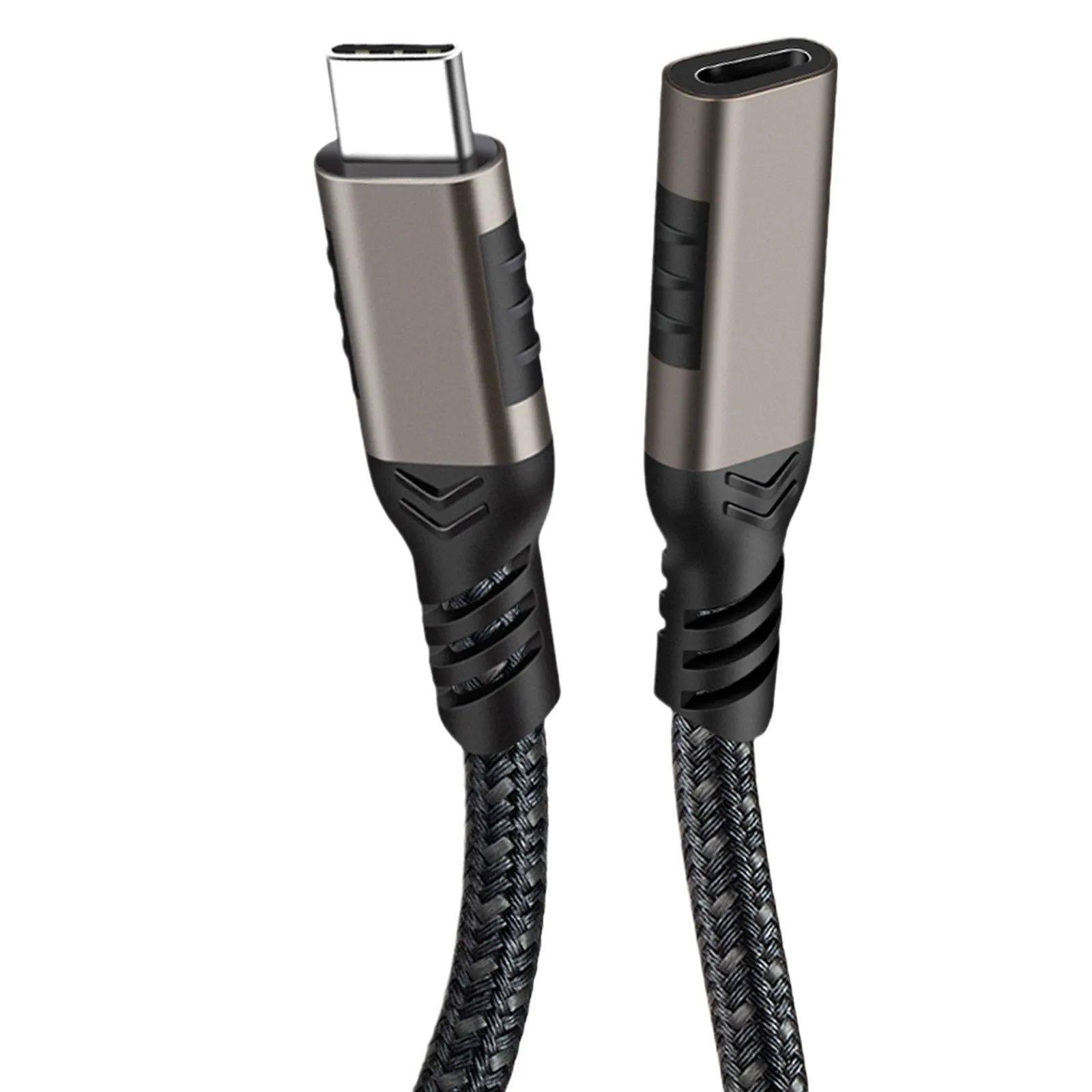 High Speed USB3.2 Gen2 Braided Extension Cable 10Gbps USB C Type C Male to Female Extension Cable 4K 60Hz Video Extender Cord