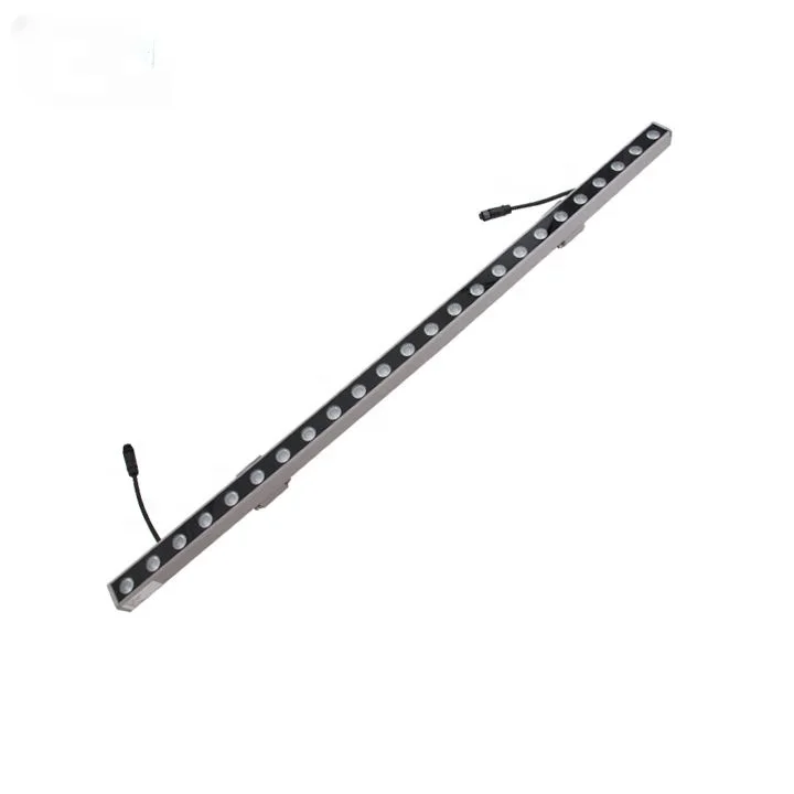 IP65 Waterproof Outdoor Lighting 18w/24w Pixel Bar Led Wall Washer Wash Light Aluminum 90 80 Aluminum Lamp Body + Tempered Glass