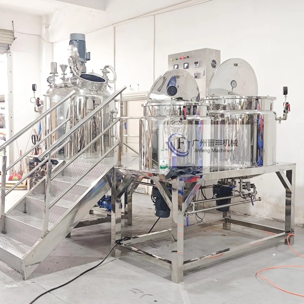 Jinfeng Static Mixer Stainless Steel Chemical Machinery & Equipment Industrial Food Mixer Mayonnaise Making Machine