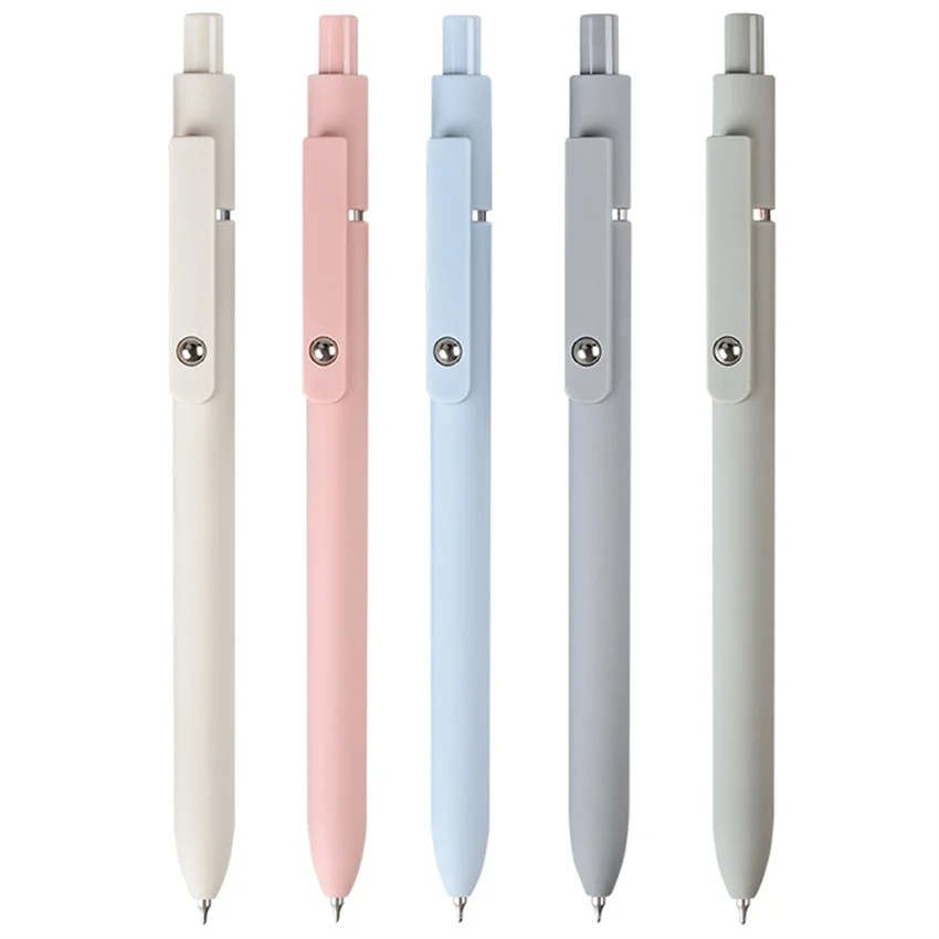 Luxury Metal Writing Pen with Premium Black Gel Ink Retractable for Office School Home Supplies metal pen