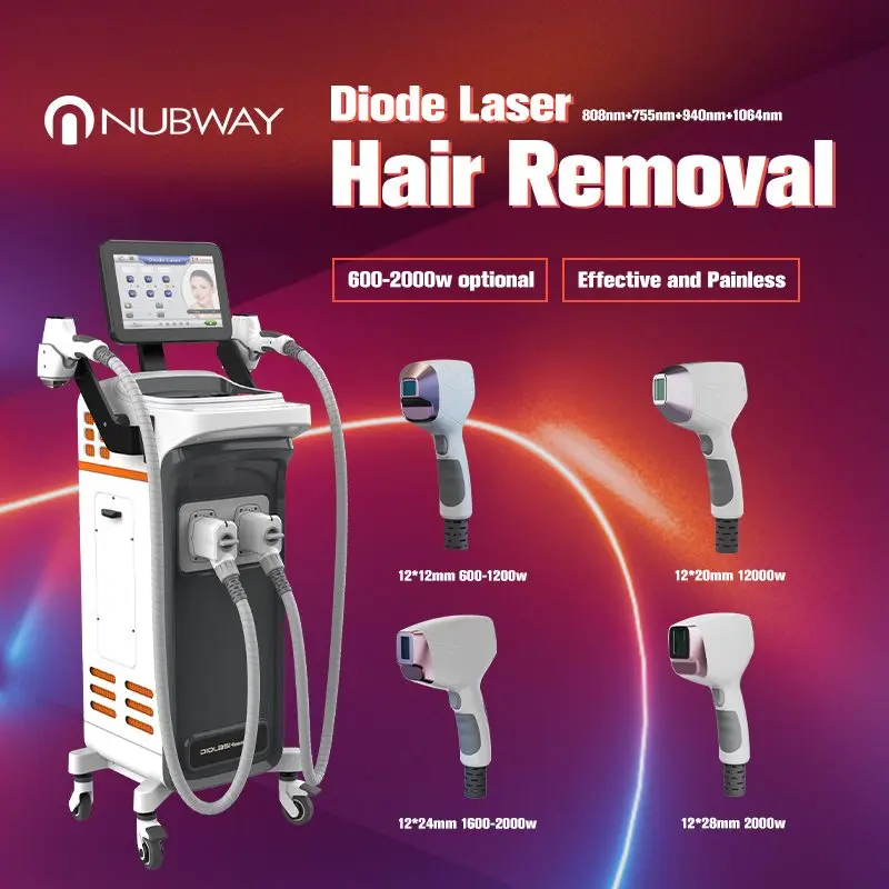 Newest Factory Wholesale Price 4 Wavelength 808m Diode Hair Laser Removal Machine Permanent Hair Removal BY Laser