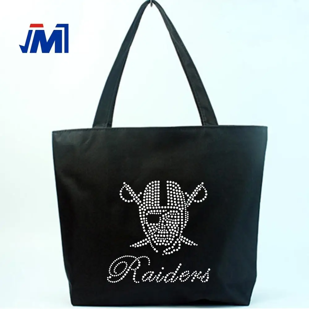 beautiful raiders rhinestone heat transfer iron on for Mens T-shirts