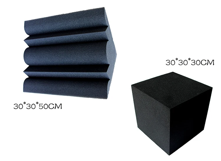 YuanYuan Custom Service Studio Foam Acoustic Black Bass Trap Sound Proof Foam Panels