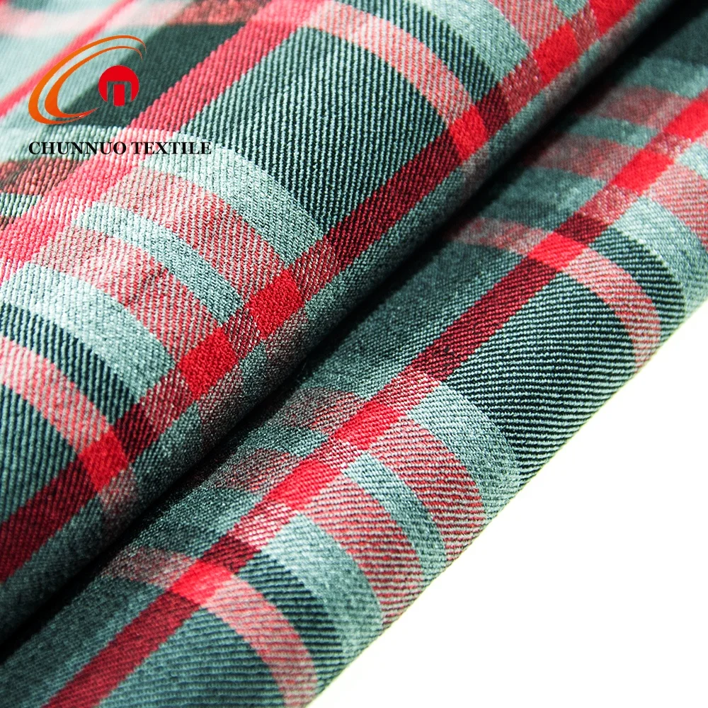 Chunnuo Wholesale  TR Spandex Yarn dyed 72%T19%R3%SP check style Woven Suit  fabric