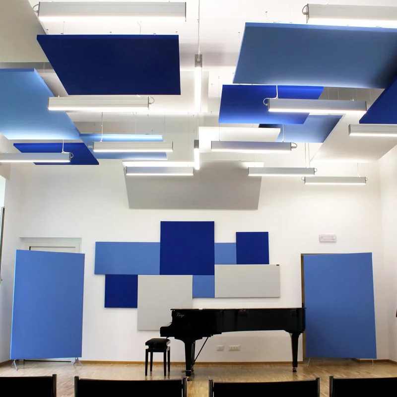 Suspended ceiling acoustic panel sound absorber baffle ceiling sound proofing for the studio