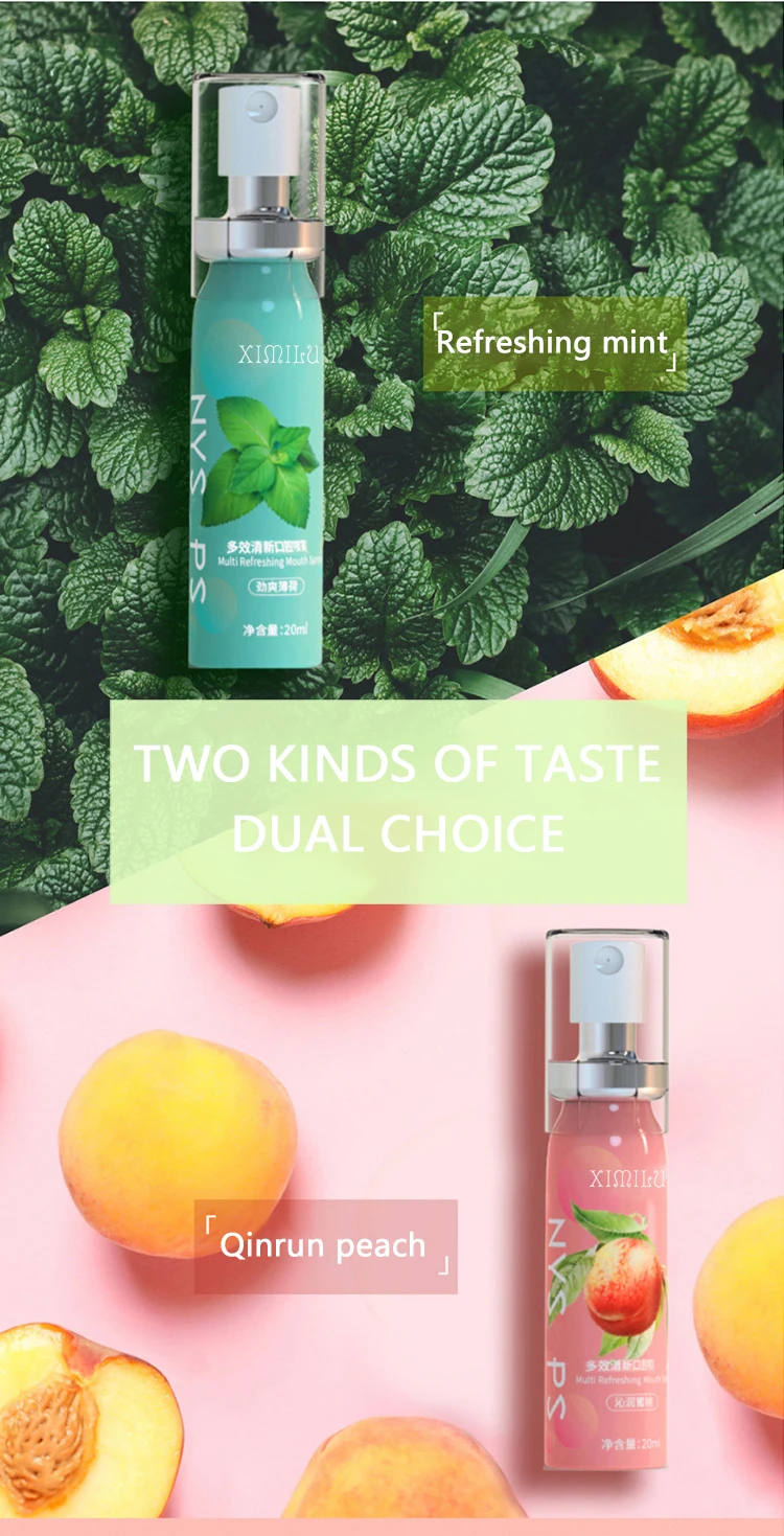 High Quality Natural Herbal Oral Care Breath Flavor Mouth Spray