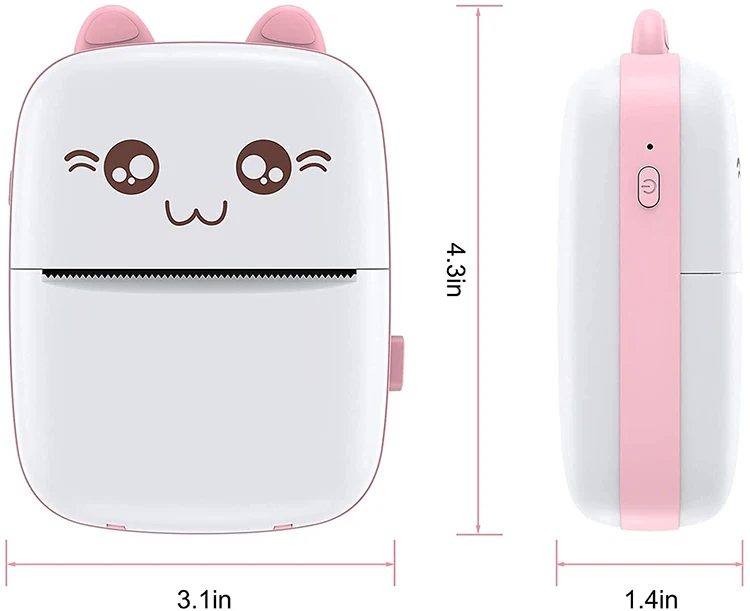 Wireless Thermal Label Mini Photo Sticker Pocket Photo printer Handheld Mobile Small Hand Held Portable Phone Printer