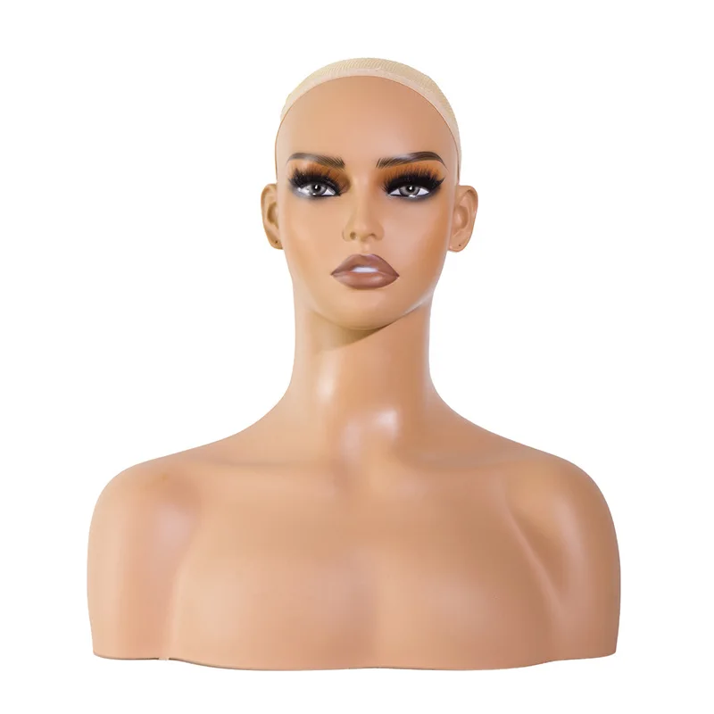 Fashion Lifelike European Model Head Wigs Manikin Heads Manikin Women Plastic Dummy Head Doll