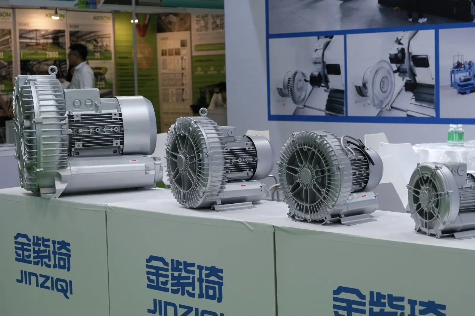 1.5KW 2.2KW 380V Turbo Air Blower Double Stage Side Channel blower 220v high pressure ring blower