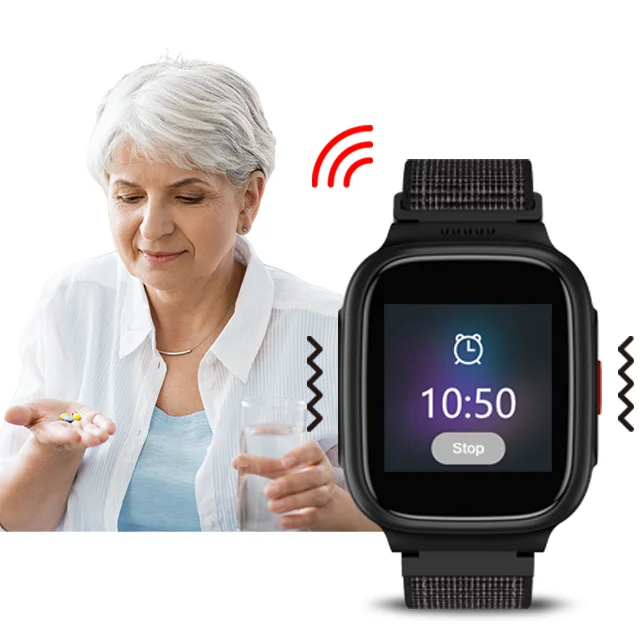 4G  Elderly smart watch Heart rate / Blood Oxygen/ GPS tracking / SOS/Voice broadcast/ Take off reminde