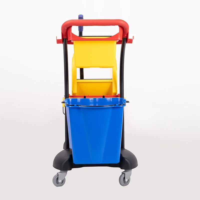 Household double mop buckets trolley with down press wringer cleaning tools