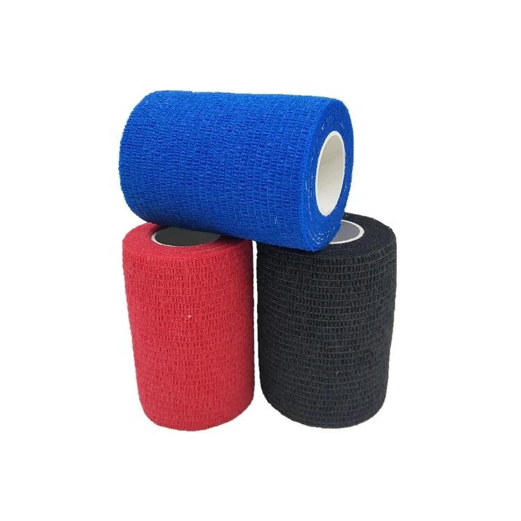 Skin-friendly Self Adhesive Bandage Wrap Athletic Elastic Cohesive Bandage Football Sock Tape 5.0cm*4.5m