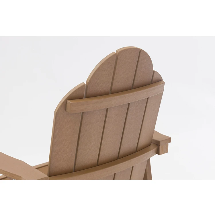 UPLION factory wholesale environmental recycled plastic wood PS adirondack chair for balcony garden and beach