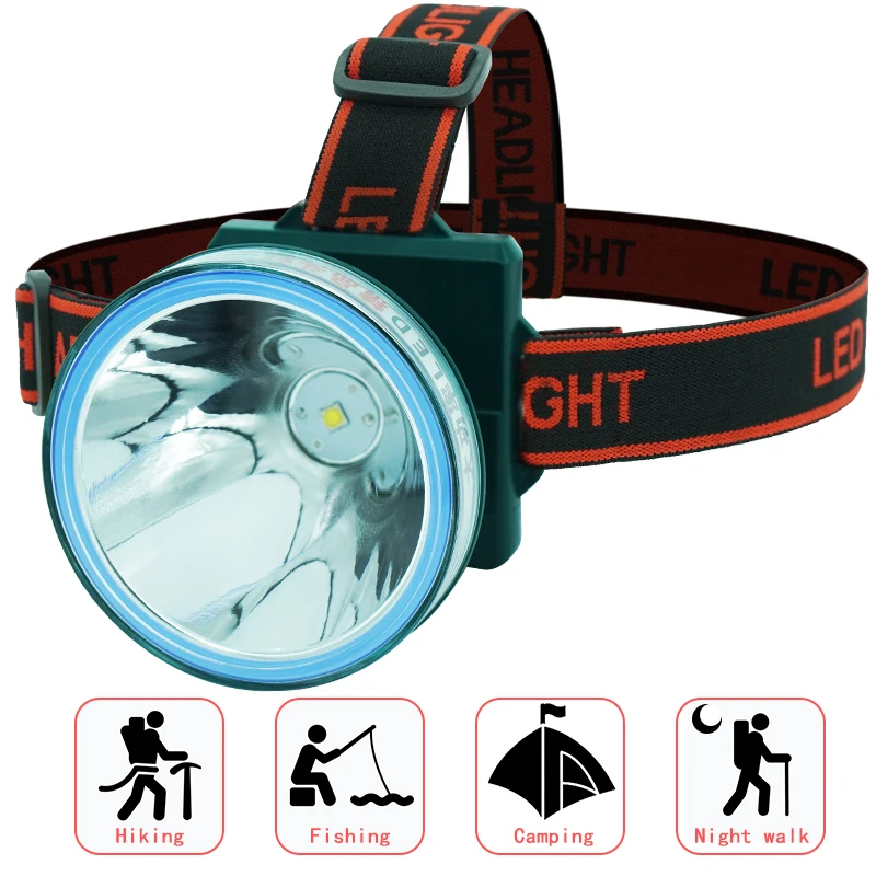 head light led headlamp fishing headlight torch rechargeable