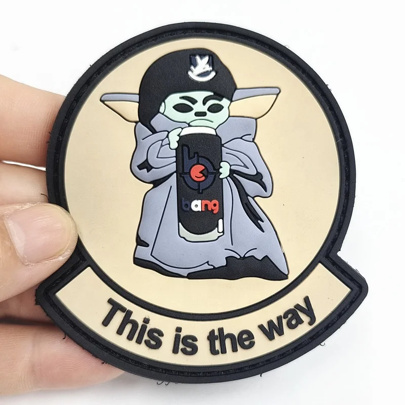 Custom Rubber Logo 3d Patches Clothes Garment Embossed Silicone Patches Tactical Soft Labels Rubber Pvc Patch