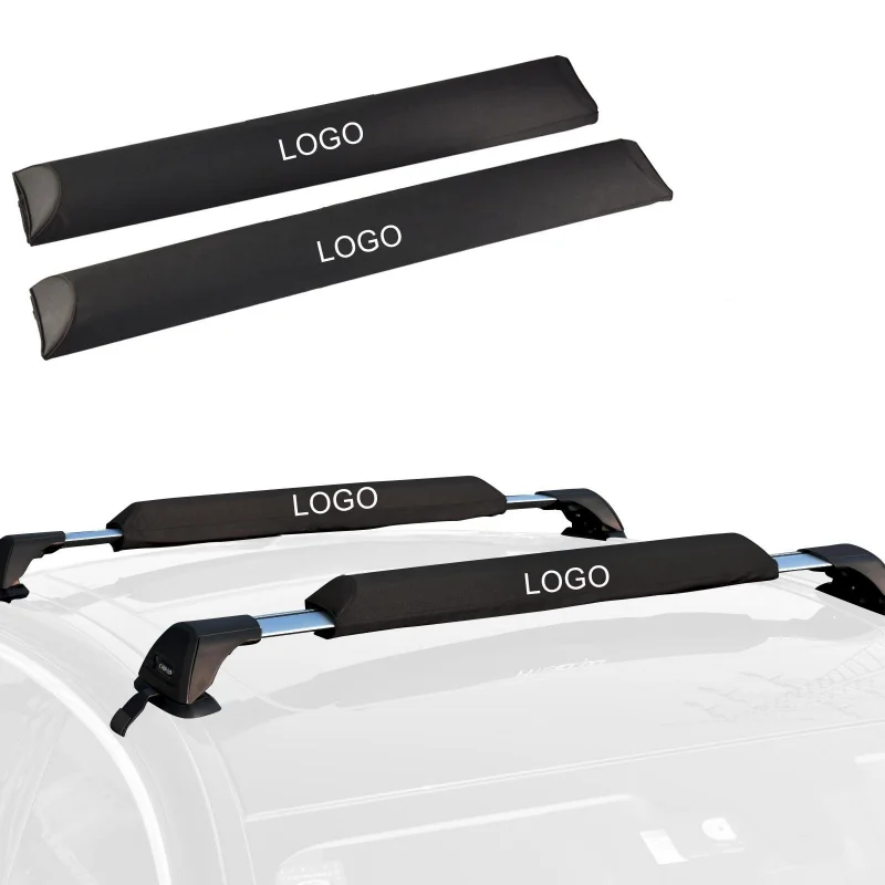 Hot Upgraded Universal Soft Roof Rack Pad With Tie Down Straps Carrier Snowboard and Luggage Universal Car Roof Rack Top Pads