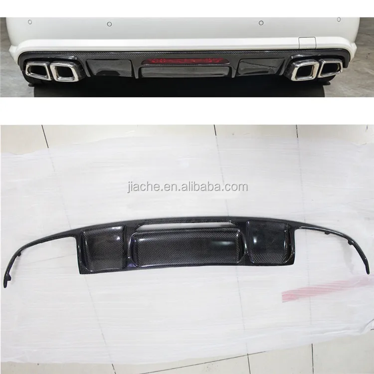 Carbon Fiber / FRP Rear Bumper Lip Diffuser Spoiler For Mercedes Benz CLS Class W218 CLS300 CLS350 AMG Sport 2011-2014