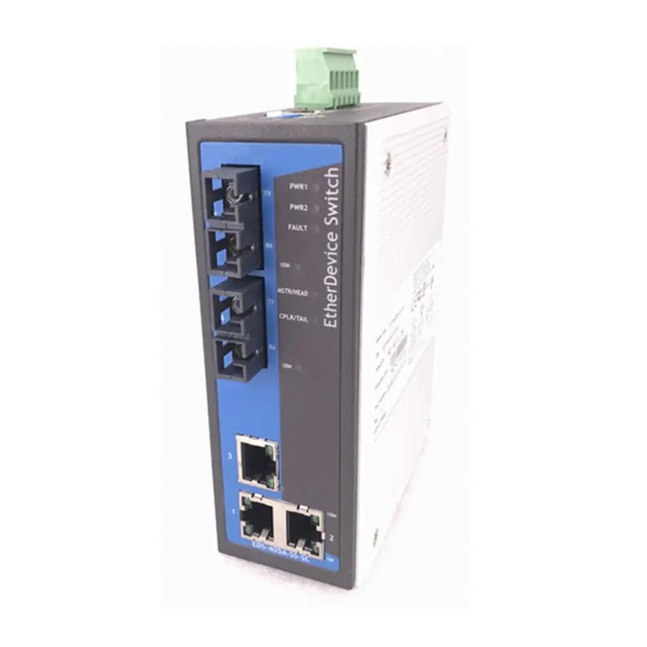 EDS-408A-SS-SC-T начального уровня управляемый ETHERNET-коммутатор с 6 10/100BASET (Д х Ш В) портов и 2 100basefx однорежимный