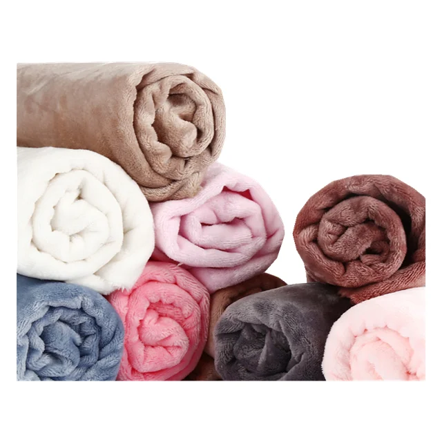 Двухсторонняя однотонная фланелевая ткань из 100% полиэстера, коралловый бархат, Пижамный пододеяльник, плюшевая ткань