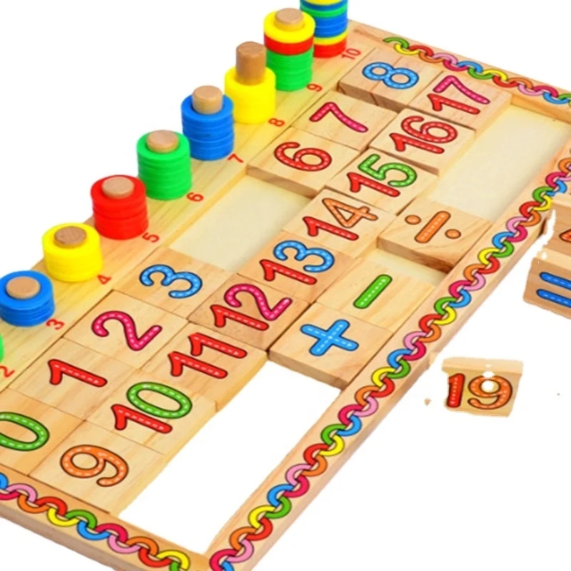 High quality wooden numerical calculation toys for early education and puzzle