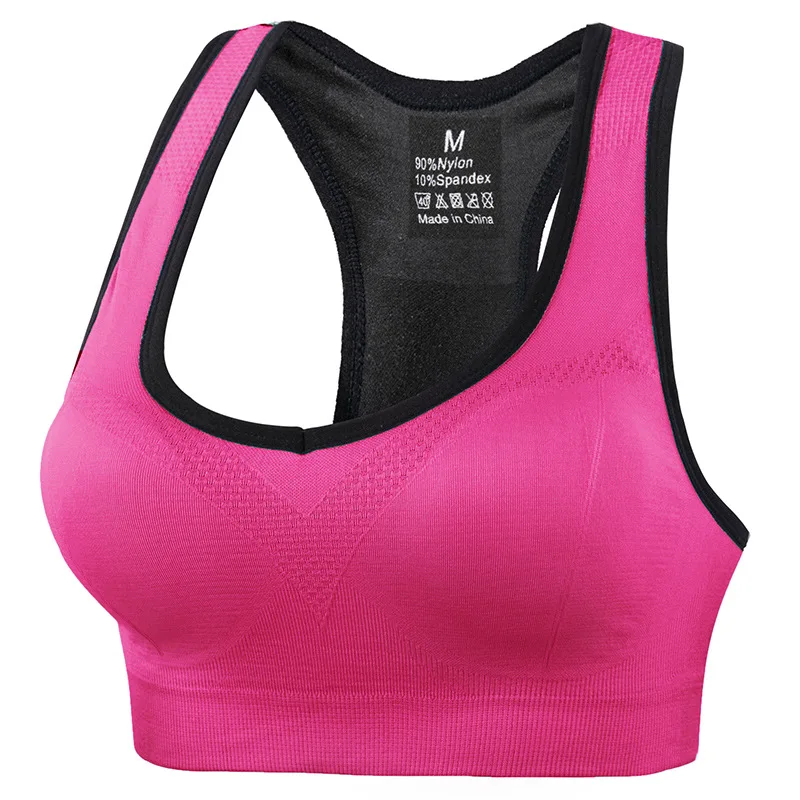 Shunaier Hot Selling Exercise activewear Breathable Fitness Top Big Seamless Gym Cross Back Sports High Impact Yoga Sports Bra