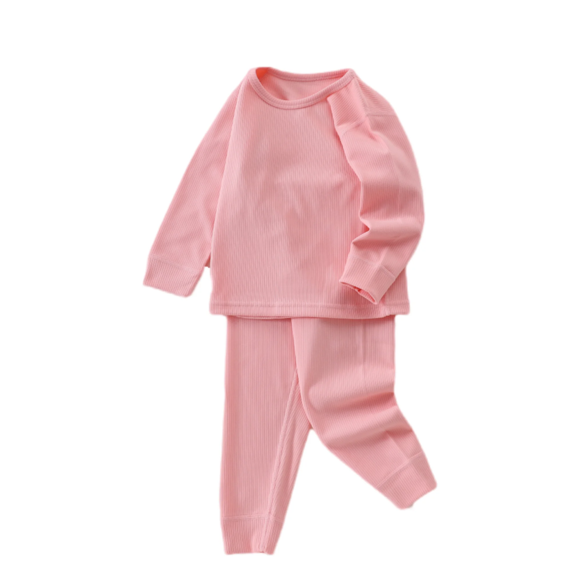 new arrival bulk wholesale kids cotton silk thermal pajama sets from guangzhou for boys and girls