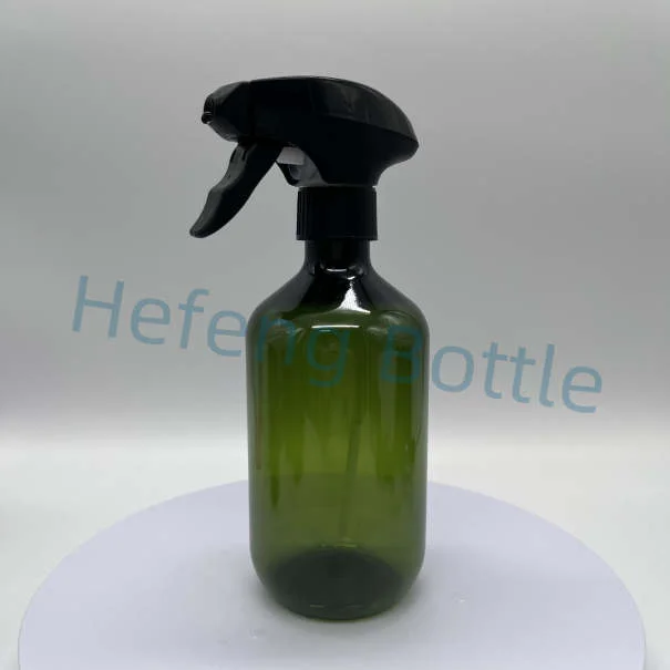 Empty Eco Biodegradable Containers Shower Gel Shampoo Container Plastic Packing Bottle with Trigger Spray Cap 500ml 16.7oz
