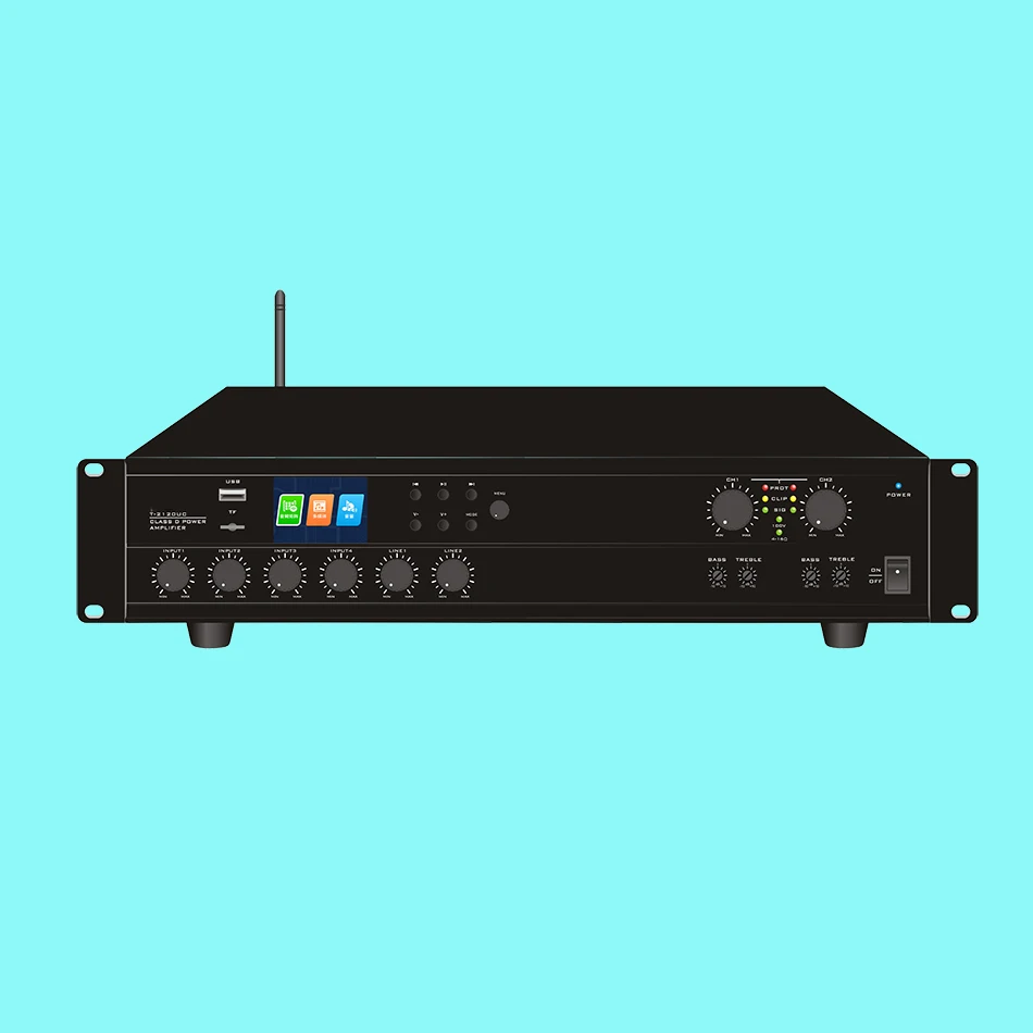 Wholesale T-2120UC  2-4 Channel Matrix Digital Mixer Amplifier