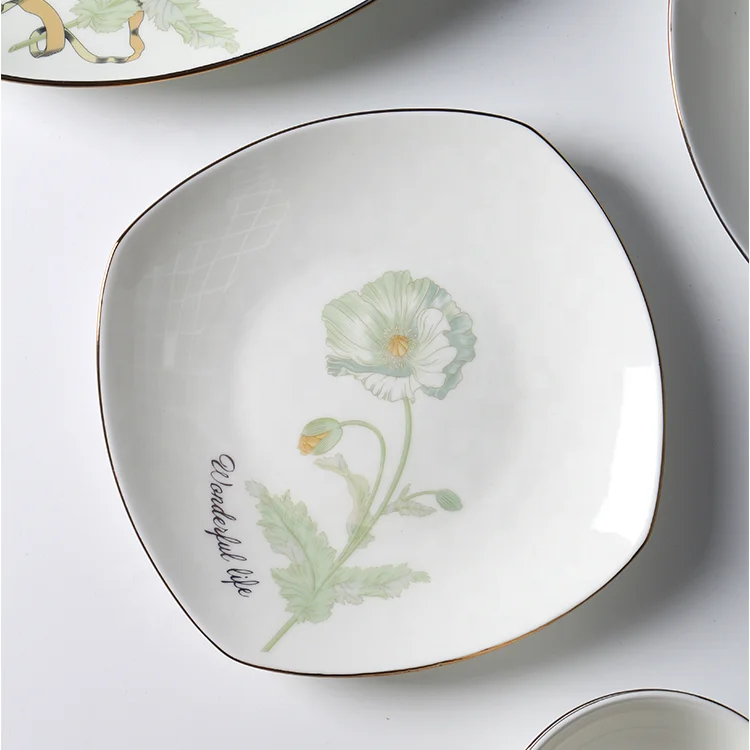 china supplier bone china white ceramic porcelain dinnerware sets