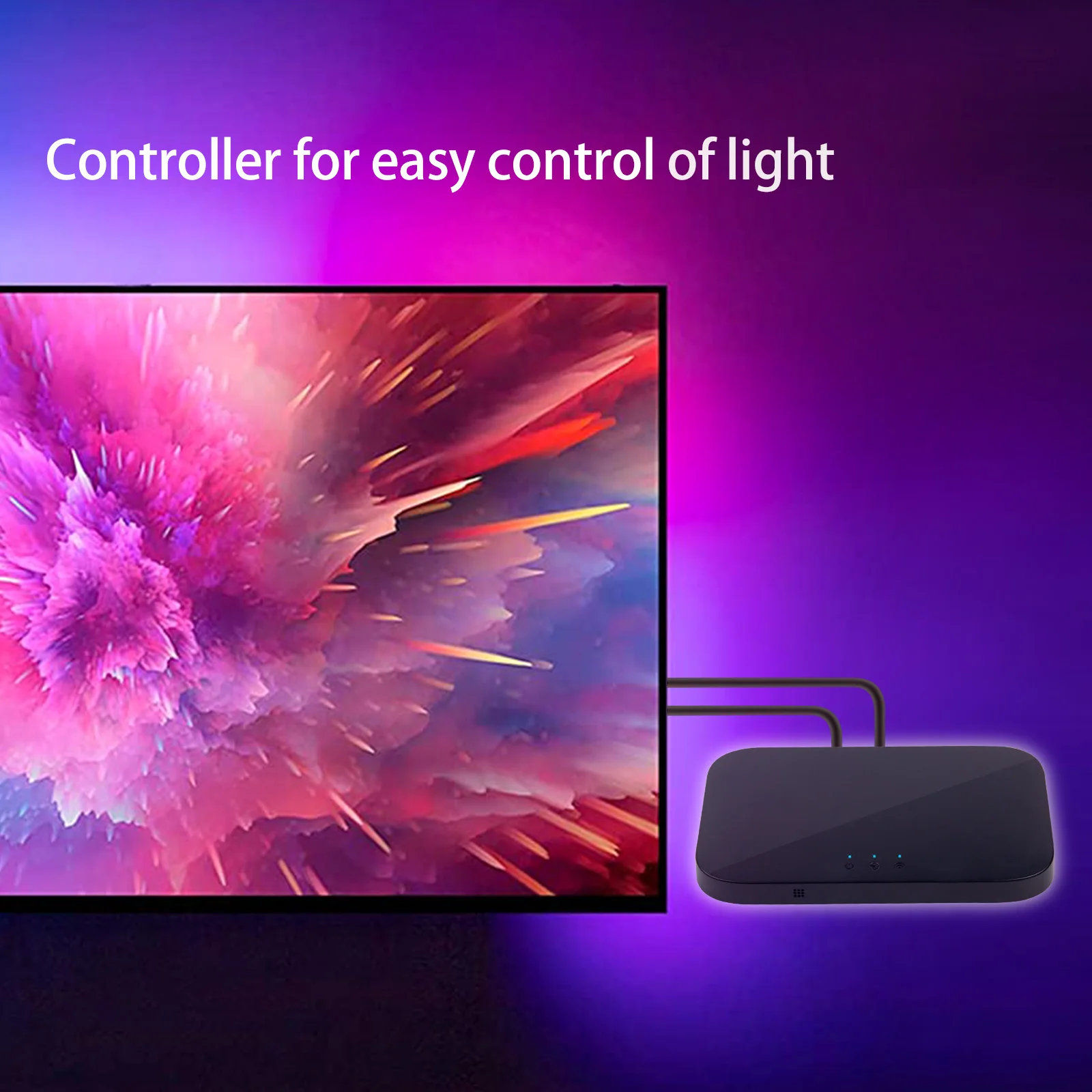 HD 8K60Hz Sync Box With Led Tv Backlight HDMI 2.1 Sync Box TV LED Backlight Kit Immersion Ambient Lighting Strips RGB w2811