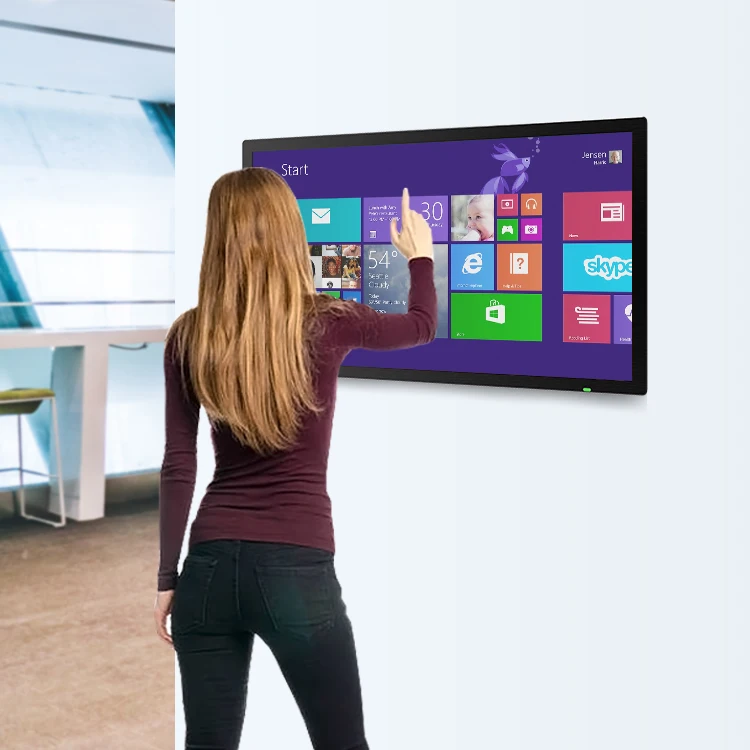 Оптовая продажа, мультисенсорный экран Infopoint 21 32 43 50 55 дюймов, настенный информационный киоск, сенсорный экран, дисплей