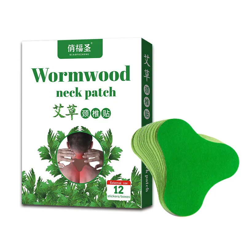 Factory Lumbar 12pcs plaster wormwood self heating pain patch
