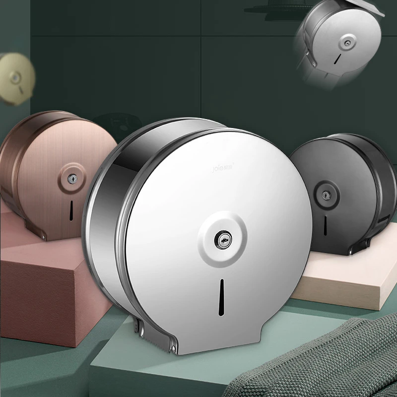 Wholesale Wall Mounted Toilet Paper Roll Tissue Holder Hotel Gold jumbo roll paper dispenser