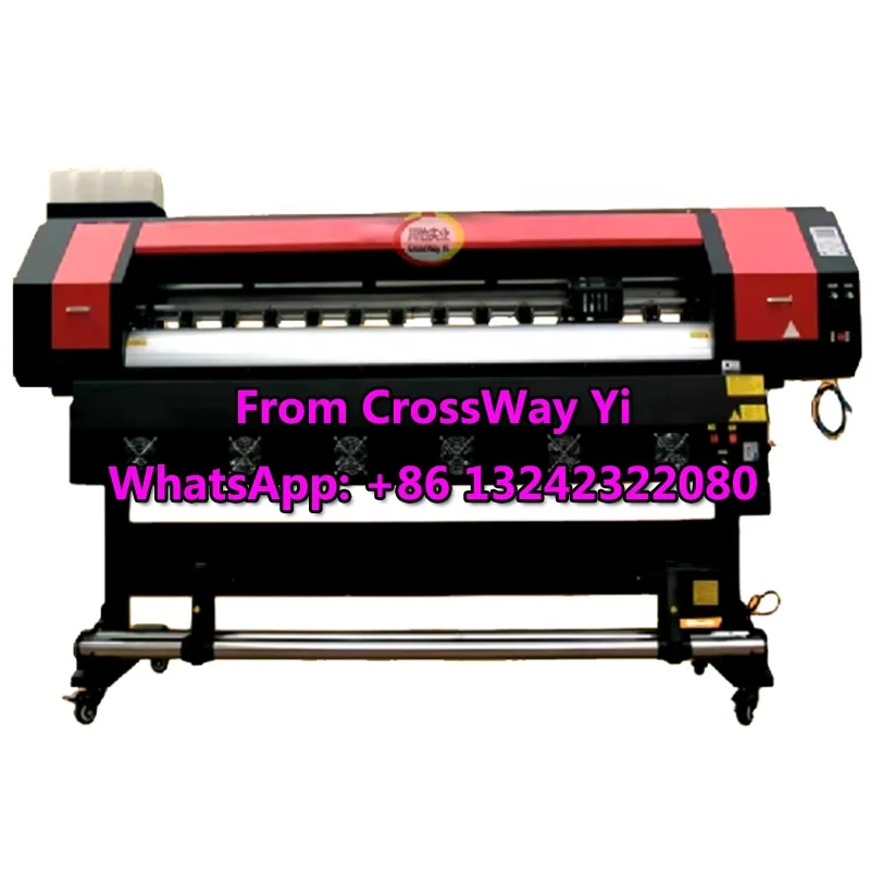 CrossWay Industry Yi CY-1800B 1808 CY-1800-B Large Format Printer 1.8m XP600 Eco Solvent Printing Machine Sublimation Plotter