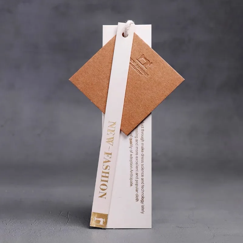 China luxury coated paper printed hang tag for jeans garment template T-shirt hang tag labels