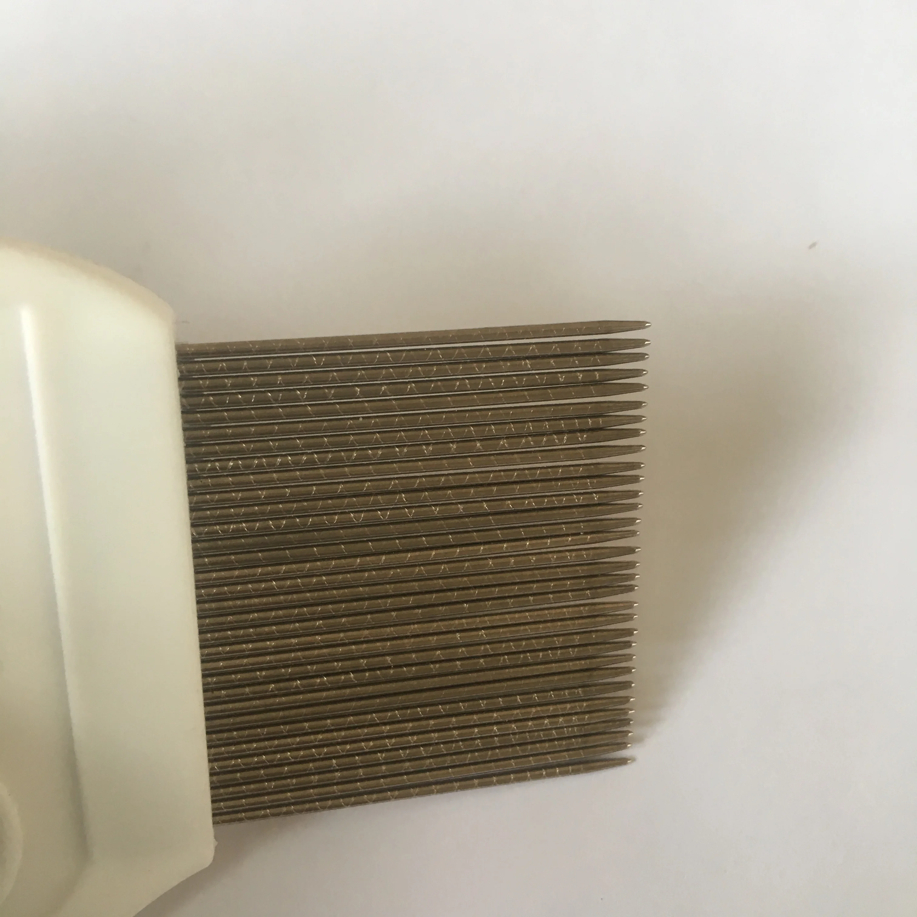 Double Stripes Stainless Steel Pins Girl Hair Cleaning Lice Nit Louse Tick Flea Removing Comb With Magnifier Len