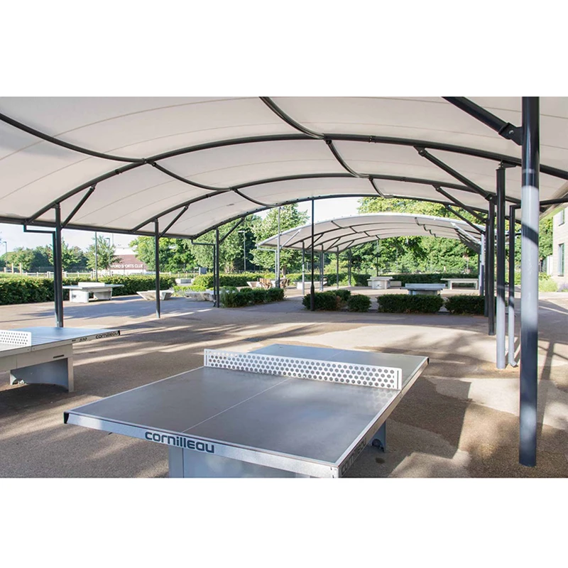 Hot Sale Outdoor Panoramic Paddle Tennis Court Cover Indoor Badminton Court Roof Sport Hall Canopy Shelter Padel Court With Roof